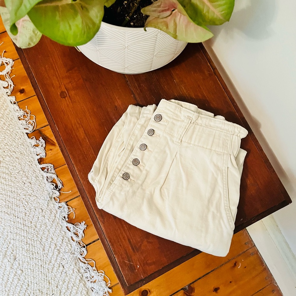 Canvas Cream Utility Pant